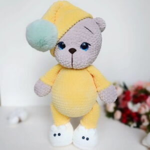 Receita Urso de Pijama Amigurumi