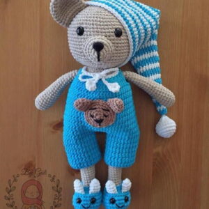 Receita Urso Dorminhoco Amigurumi