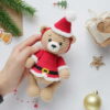 Receita Urso Natal Amigurumi