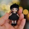 Receita Wandinha Mini Amigurumi