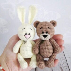 Receita Coelho e Urso Amigurumi