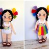 Receita Boneca Mexicana Amigurumi