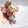 Receita Chaveiro Roo Ratinho Amigurumi