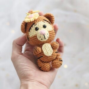 Receita Chaveiro Tigrão Amigurumi
