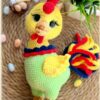 Receita Galo Amigurumi
