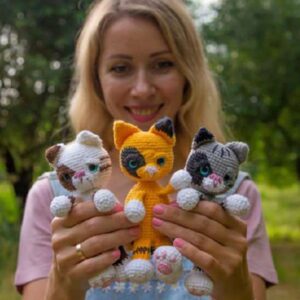 Receita Gatinhos Amigurumi