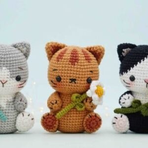 Receita Gatinhos Amigurumi