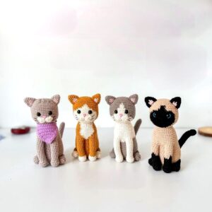 Receita Gatos Amigurumi