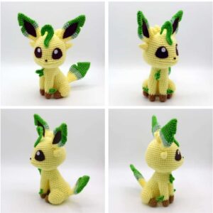 Receita Pokemon Leafeon Amigurumi