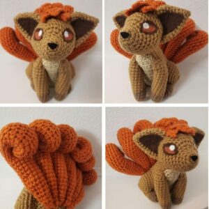 Receita Pokemon Vulpix Amigurumi