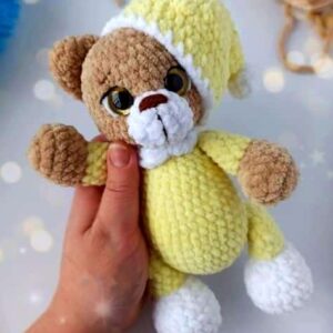 Receita Urso dorminhoco Amigurumi