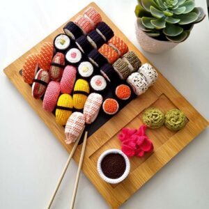 Receita Sushi Amigurumi