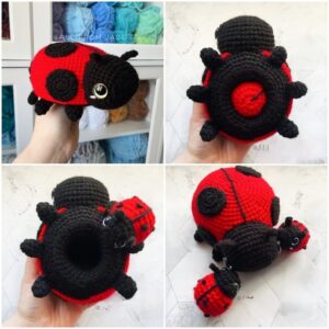 Receita Joaninha Amigurumi