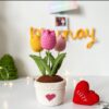 Receita Vaso de Tulipa Amigurumi