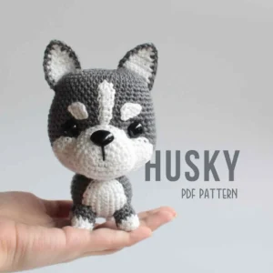 Receita Cachorro Husky Amigurumi