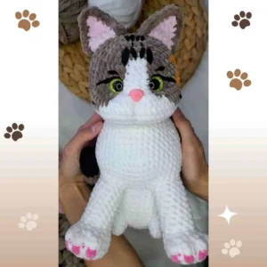 Receita Gato Realista Amigurumi