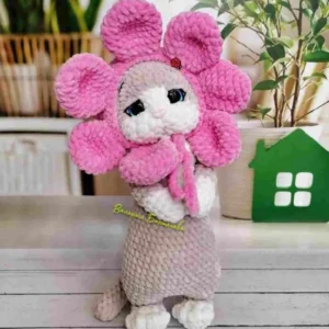 Receita Gato Flor Amigurumi