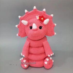 Receita Dino Encaixe Amigurumi