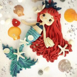 Receita Sereia Ariel Amigurumi