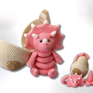 Receita Dinossauro Encaixe Amigurumi