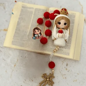 Receita Mini Santinha Terço Amigurumi
