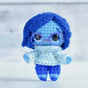 Receita Tristeza Chaveiro Divertidamente Amigurumi
