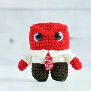 Receita Raiva Chaveiro Divertidamente Amigurumi