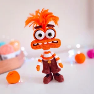 Receita Ansiedade Divertidamente Amigurumi