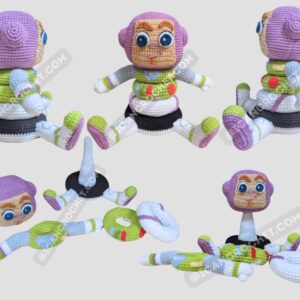 Receita Brinquedo Sensorial Encaixe Buzz Amigurumi