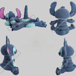 Receita Brinquedo Sensorial Encaixe Stitch Amigurumi