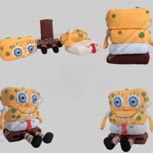 Receita Brinquedo Sensorial Encaixe Bob Esponja Amigurumi
