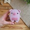 Receita Chaveiro Porco Amigurumi