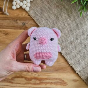Receita Chaveiro Porco Amigurumi