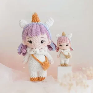 Receita Boneca Unicornio Amigurumi