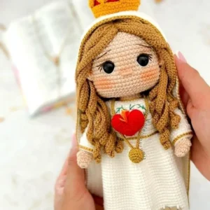 Receita nossa senhora de fatima amigurumi