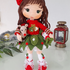 Receita Boneca Natalina Amigurumi