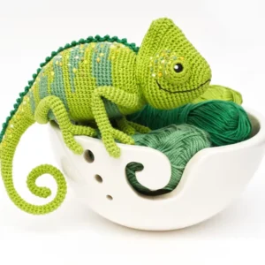 Receita Camaleão Amigurumi