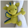 Receita Dragao Segura Cortina Amigurumi