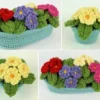 Receita Vaso de Flor Amigurumi