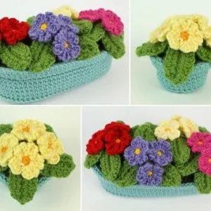 Receita Vaso de Flor Amigurumi