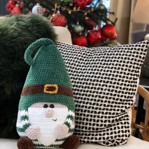 Receita Almofada Gnomo Natalino Amigurumi