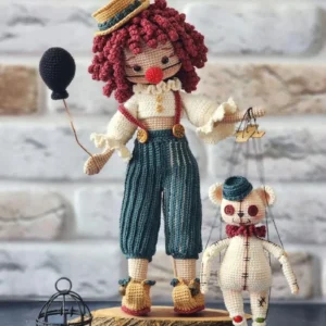 Receita Palhacinha Amigurumi