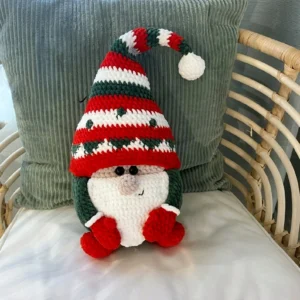 Receita Almofada Gnomo Natalino Amigurumi