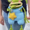 Receita Bolsa Sapo Amigurumi