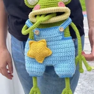 Receita Bolsa Sapo Amigurumi
