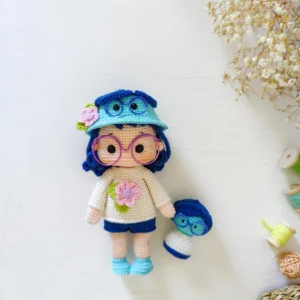 Receita Boneca Tristeza Divertidamente Amigurumi