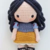 Receita mini Princesas Branca de Neve Amigurumi