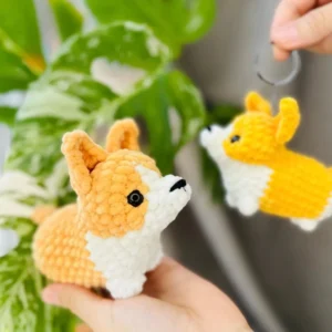 Receita Corgi Chaveiro Amigurumi