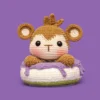 Receita Macaco Acessório Carro Amigurumi