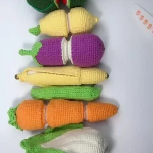 Receita Frutas e verduras didaticas Amigurumi
